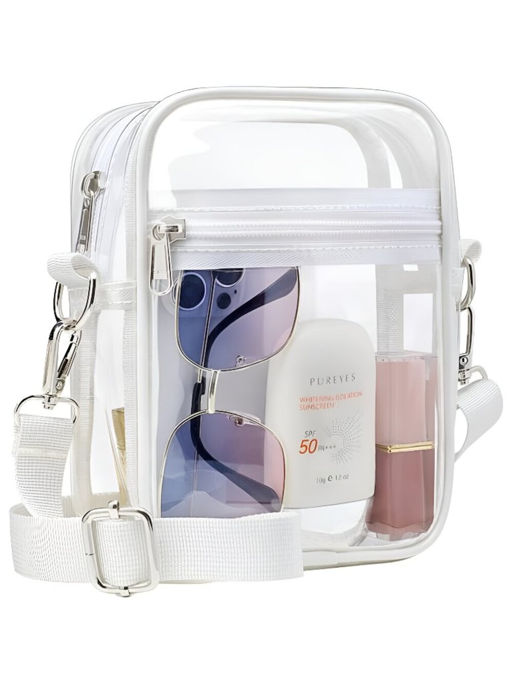 Clear Bag for Stadium Events - Clear Purses for Women Stadium Crossbody